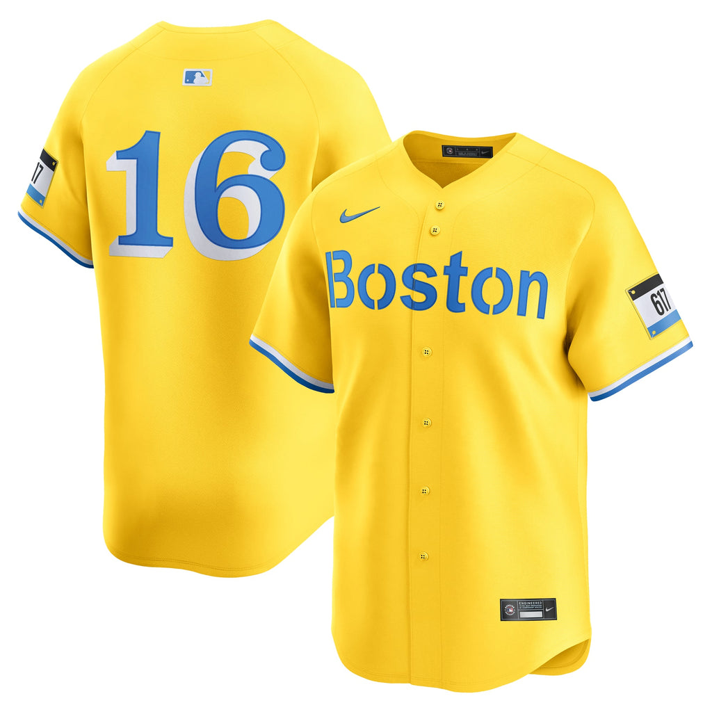 Men's Boston Red Sox Jarren Duran Nike Gold Alternate Limited Jersey - 2