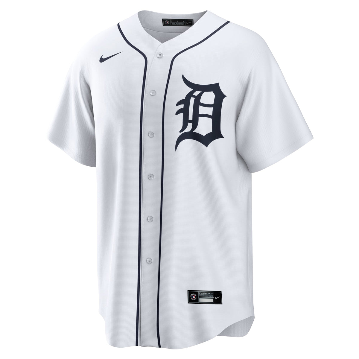Men's Detroit Tigers Javier Baez Nike White Home Replica Player Jersey - 3