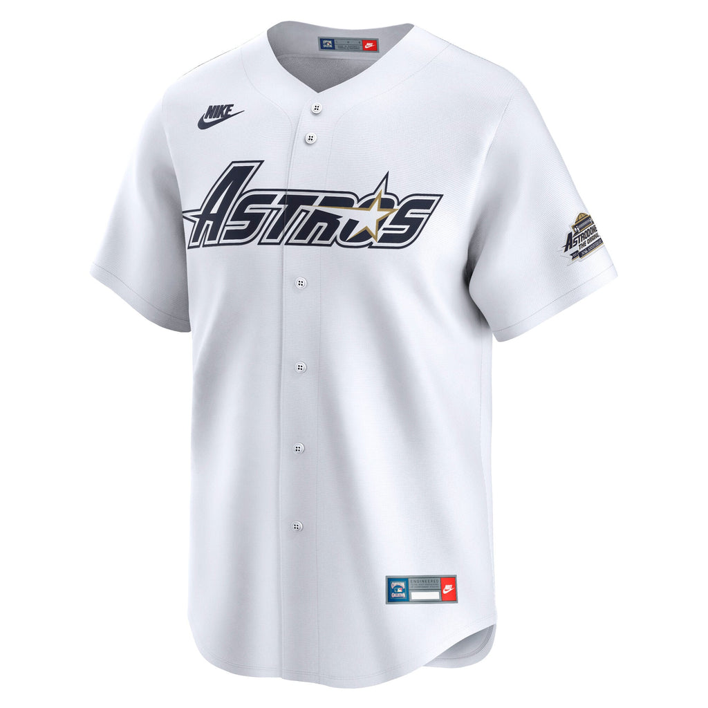 Men's Houston Astros Jeff Bagwell Nike White Throwback Cooperstown Collection Limited Jersey - 3