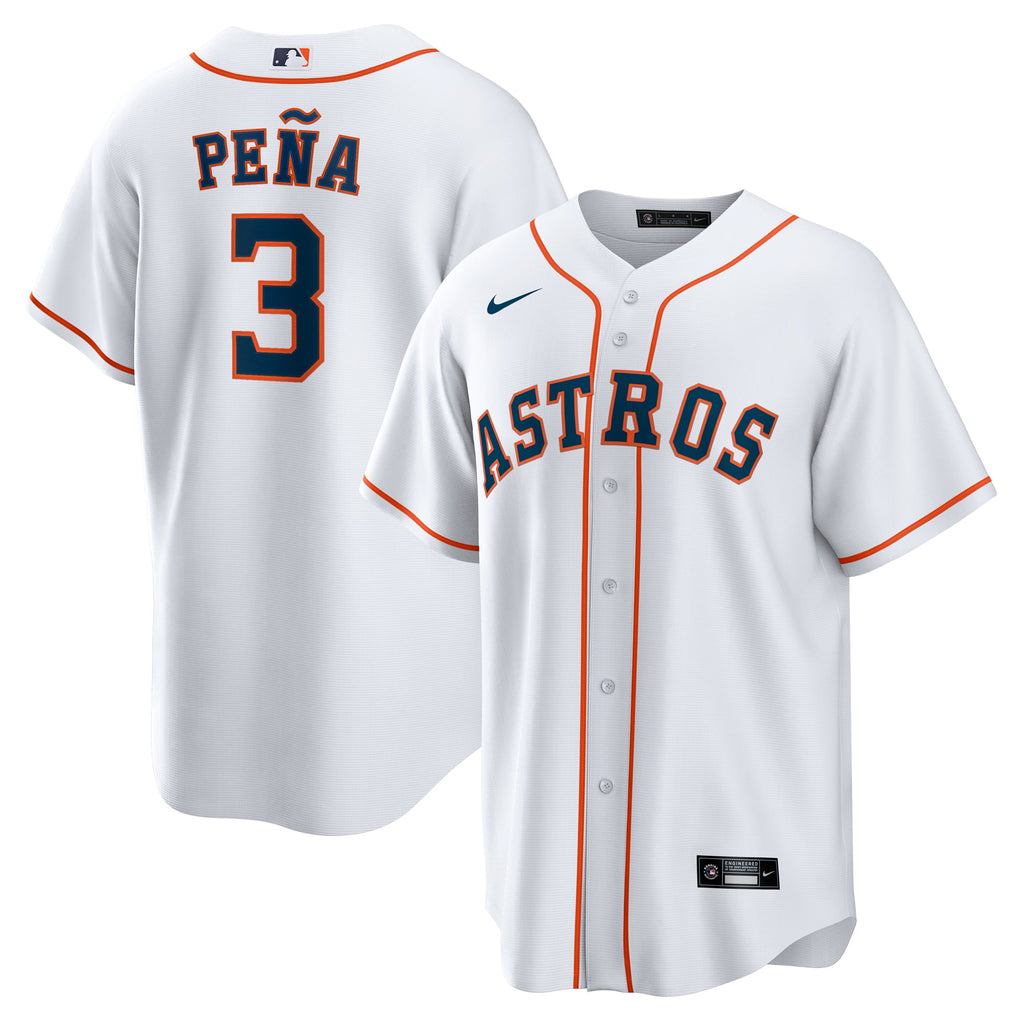 Men's Houston Astros Jeremy Peña Nike White Home Replica Jersey