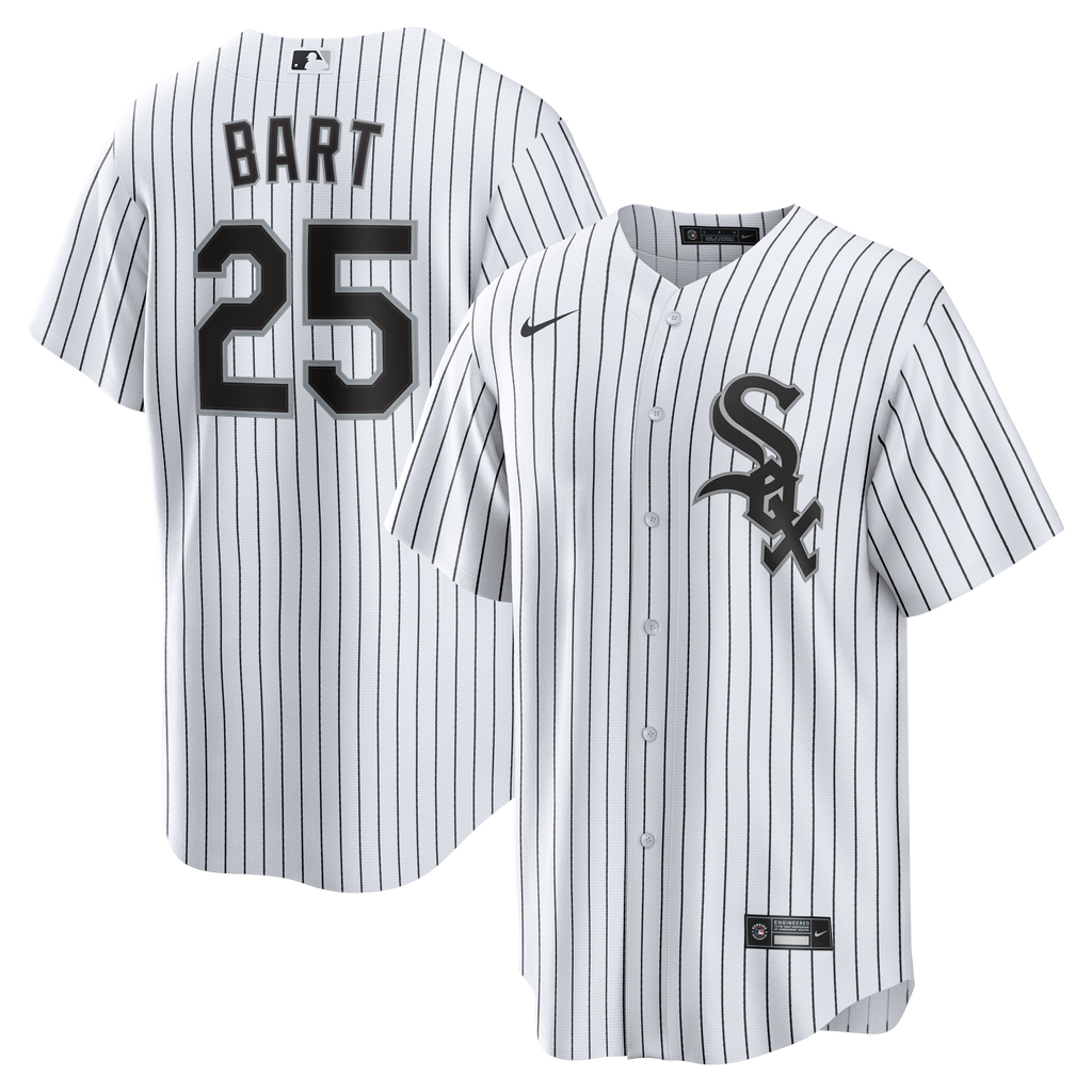 Men's Chicago White Sox Joey Bart Nike White Home Replica Jersey - 2