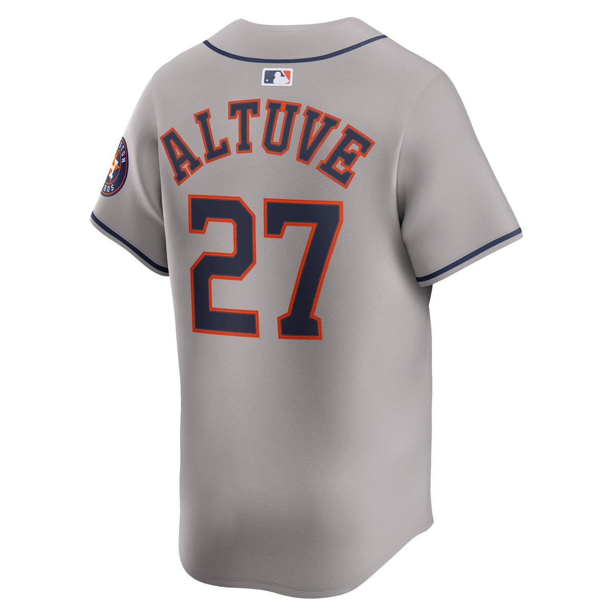 Men's Houston Astros Jose Altuve Nike Gray Road Limited Player Jersey - 4