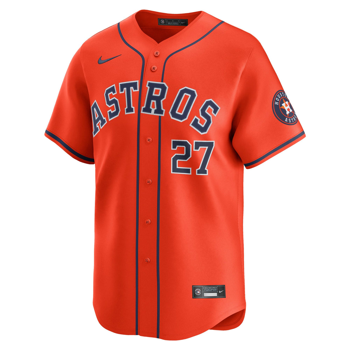 Men's Houston Astros Jose Altuve Nike Orange Alternate Limited Player Jersey - 3