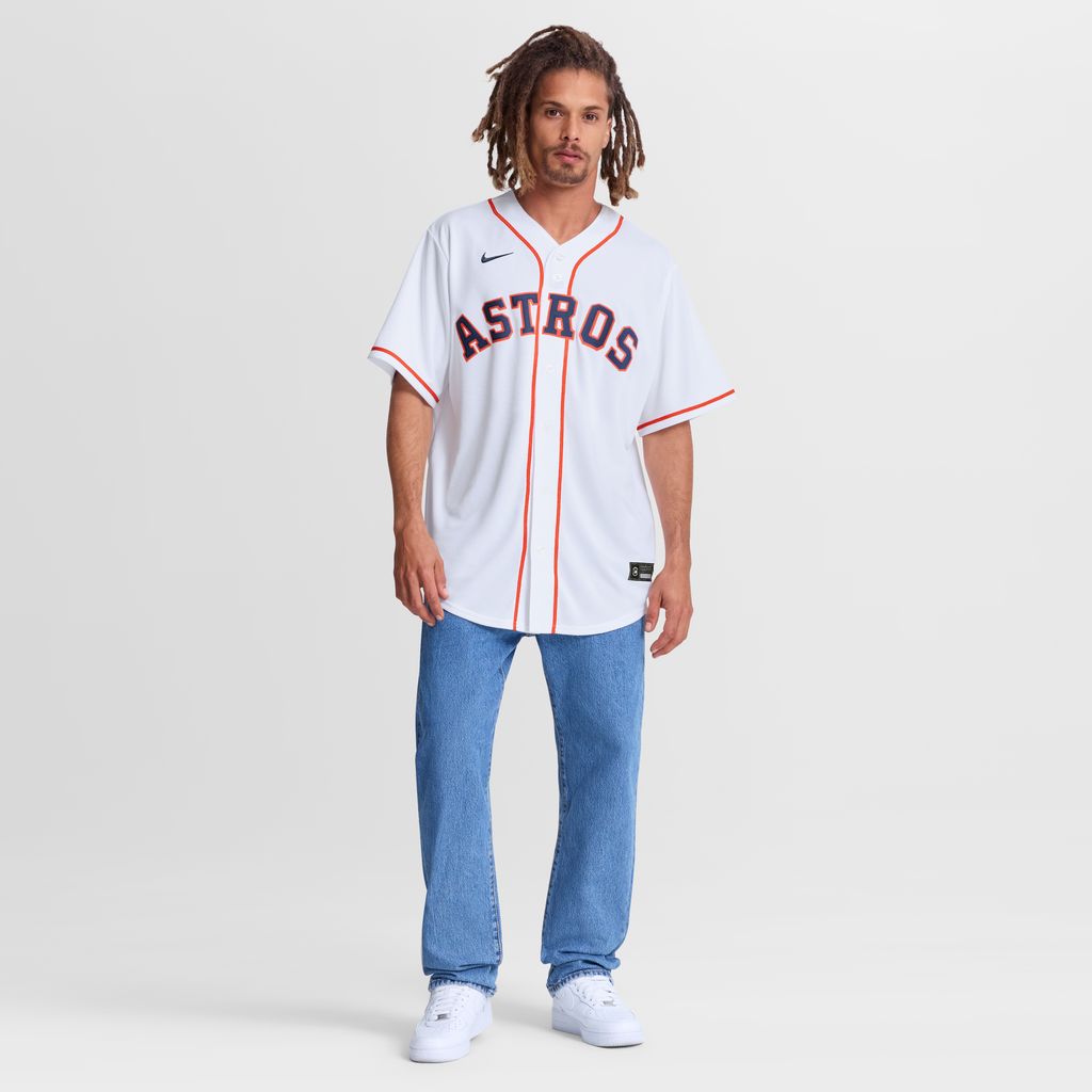 Men's Houston Astros Jose Altuve Nike White Home Replica Jersey - 5