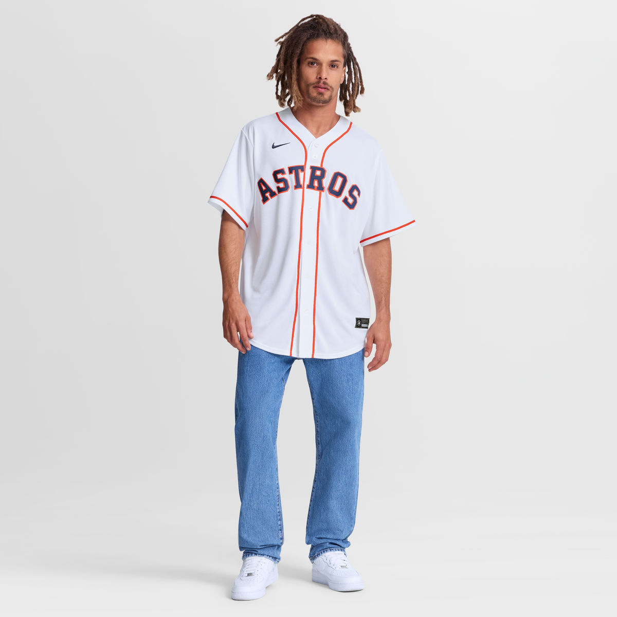 Men's Houston Astros Jose Altuve Nike White Home Replica Jersey - 5