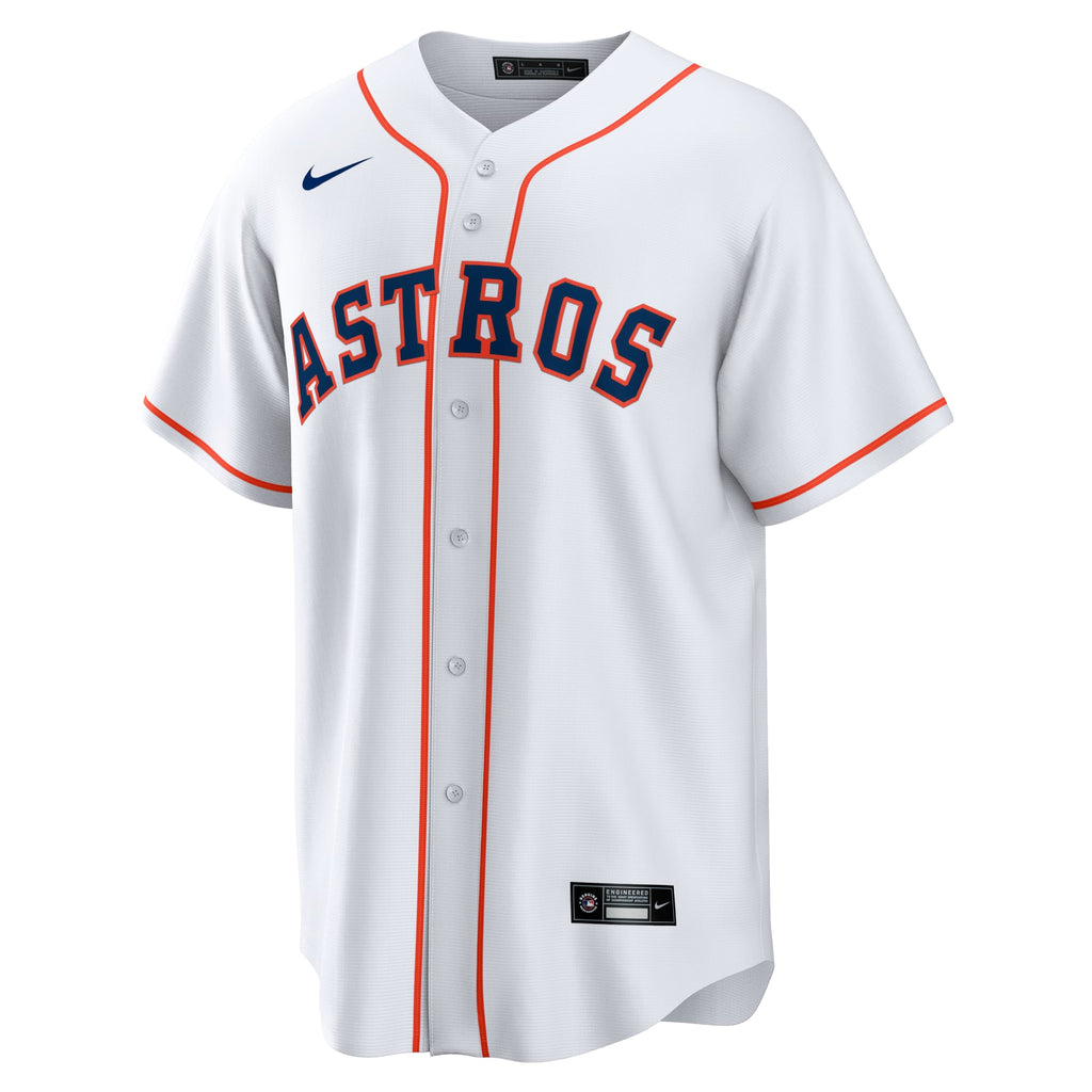 Men's Houston Astros Jose Altuve Nike White Home Replica Player Name Jersey - 3