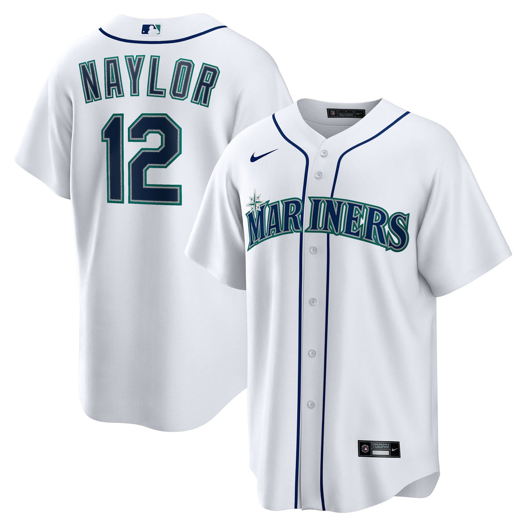 Men's Seattle Mariners Josh Naylor Nike White Home Replica Jersey - 2