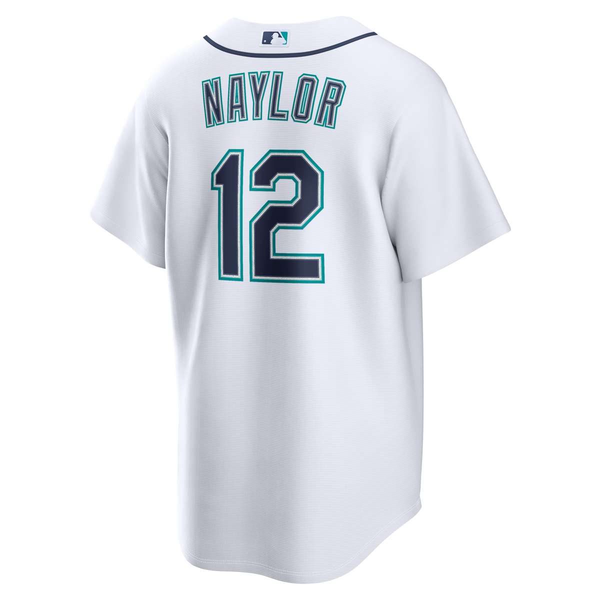 Men's Seattle Mariners Josh Naylor Nike White Home Replica Jersey - 4