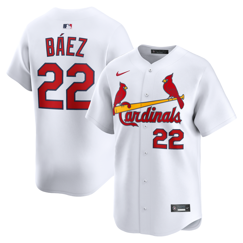 Men's St. Louis Cardinals Joshua Báez Nike White Home Limited Player Jersey