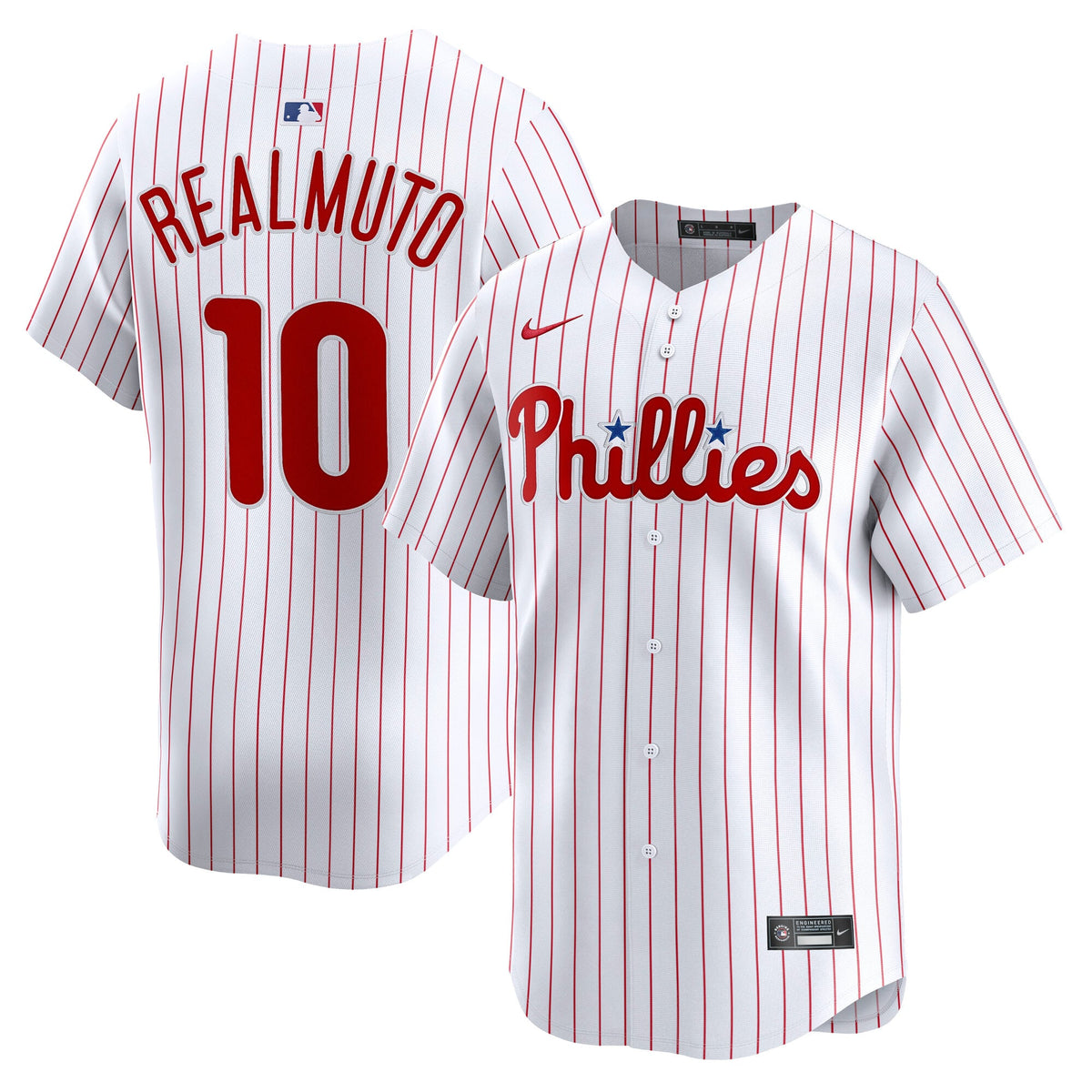 Men's Philadelphia Phillies J.T. Realmuto Nike White Home Limited Player Jersey - 2
