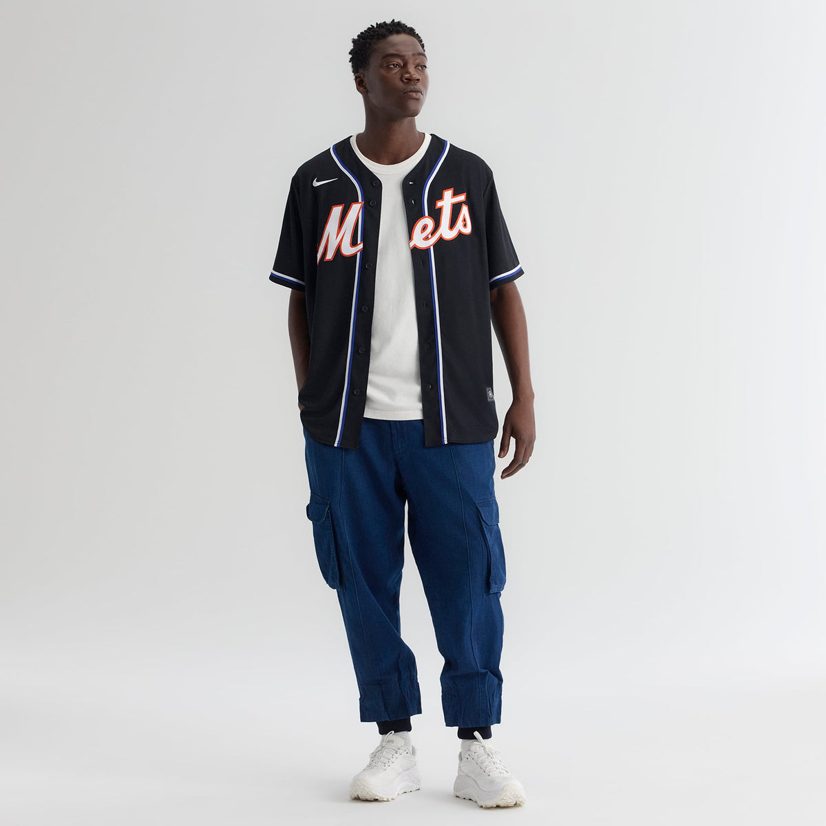 Men's New York Mets Juan Soto Nike Fashion Replica Black Out Jersey - 5