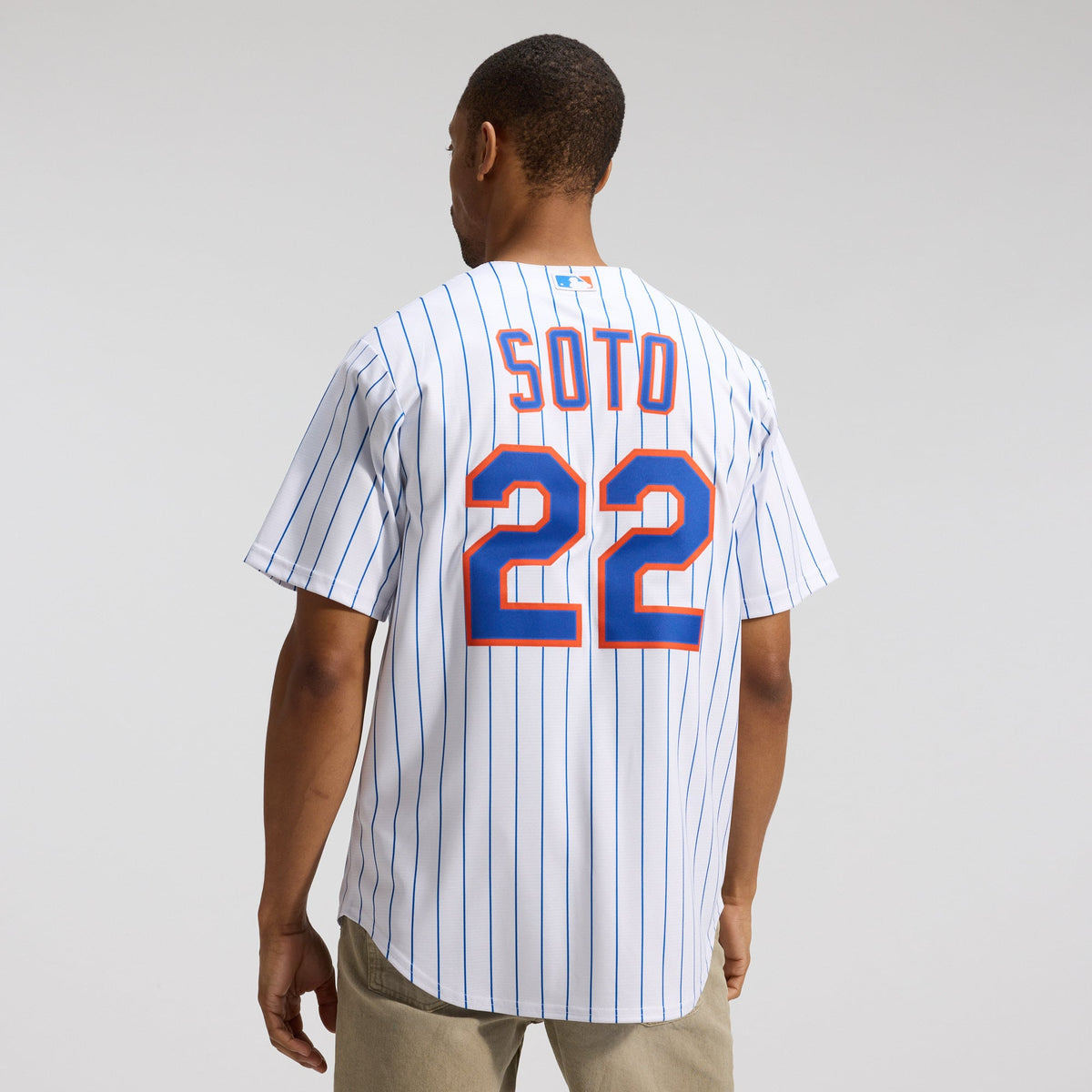 Men's New York Mets Nike White Home Replica Player Jersey - 4