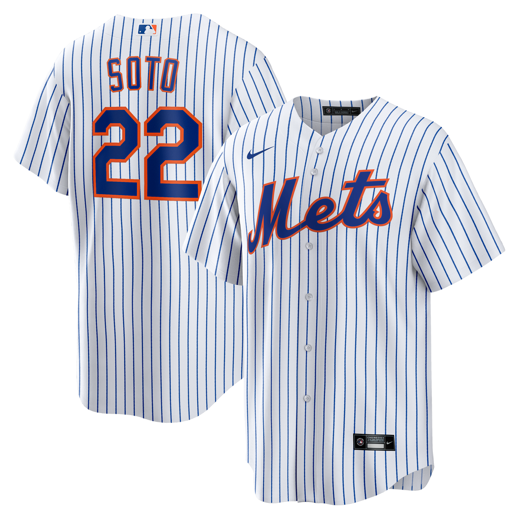 Men's New York Mets Nike White Home Replica Player Jersey