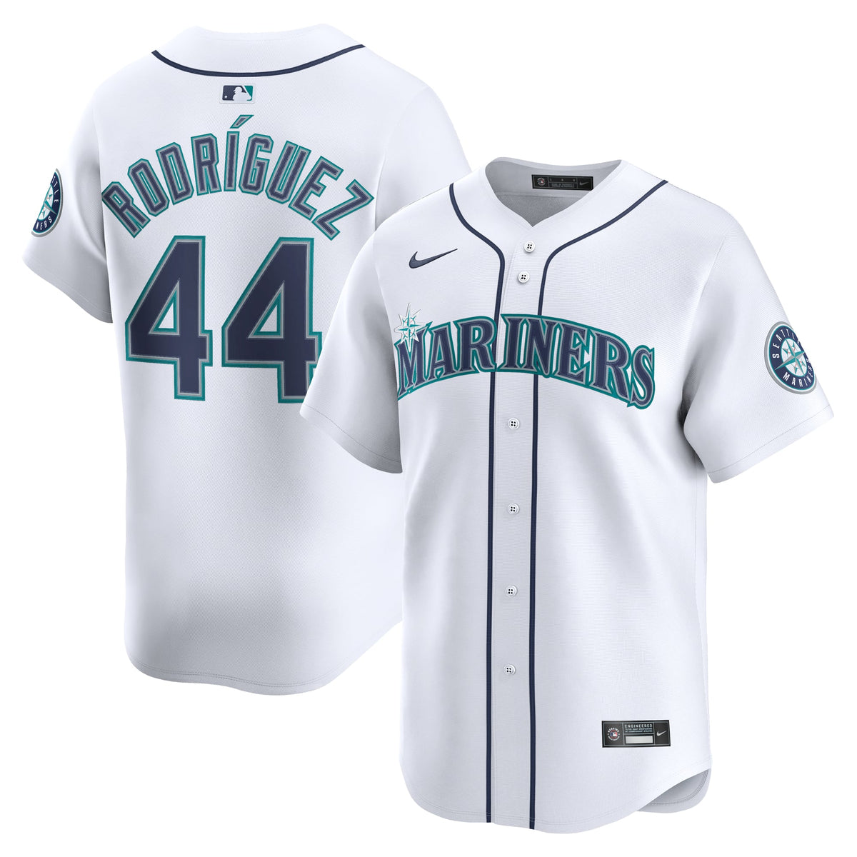 Men's Seattle Mariners Julio Rodríguez Nike White Home Limited Player Jersey