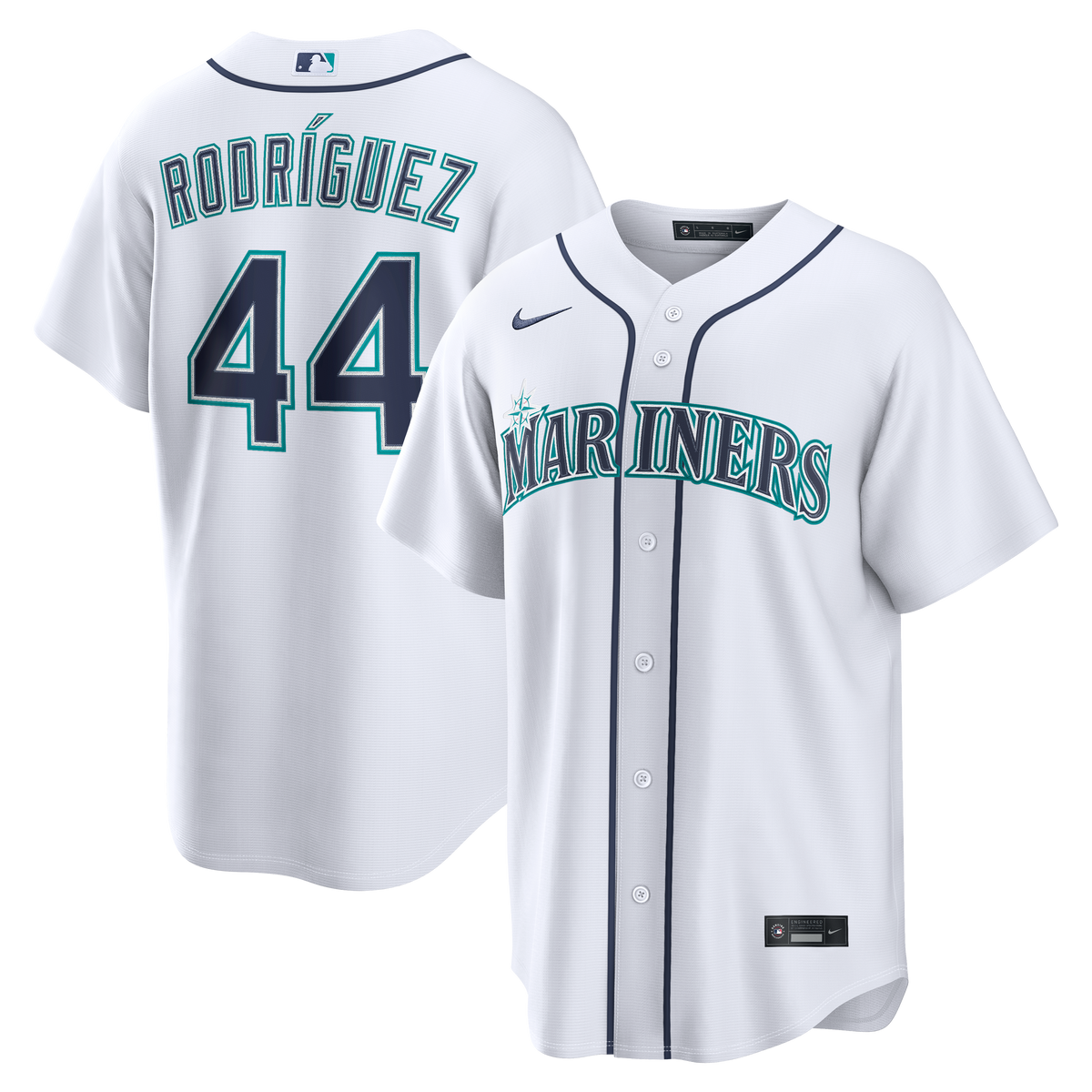 Men's Seattle Mariners Julio Rodríguez Nike White Home Replica Jersey