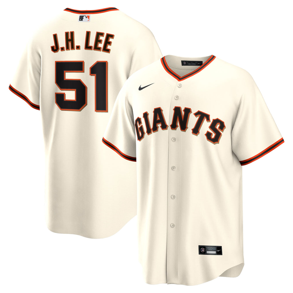 Men's San Francisco Giants Jung Hoo Lee Nike Cream Home Replica Player Jersey