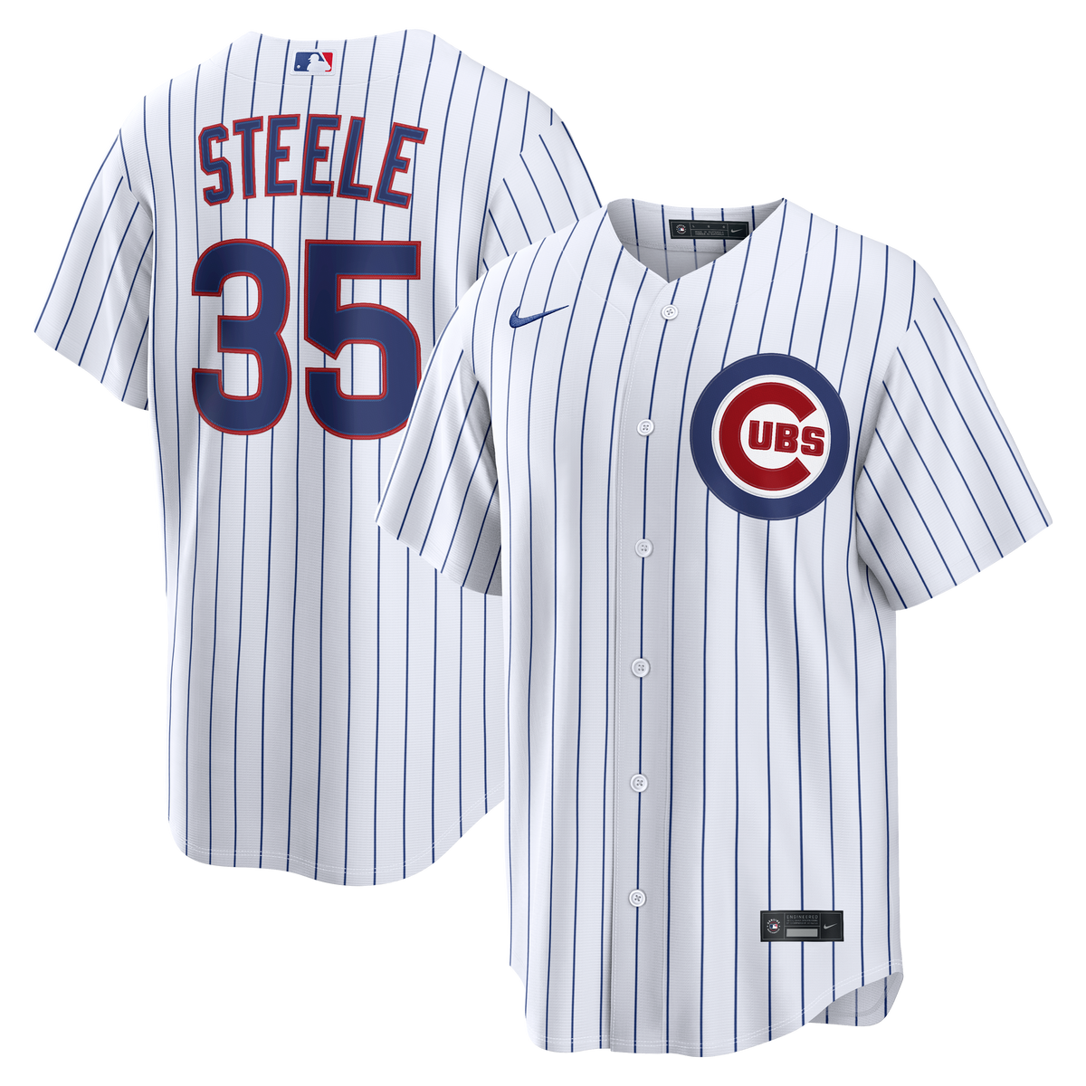 Men's Chicago Cubs Justin Steele Nike White Home Replica Jersey - 2