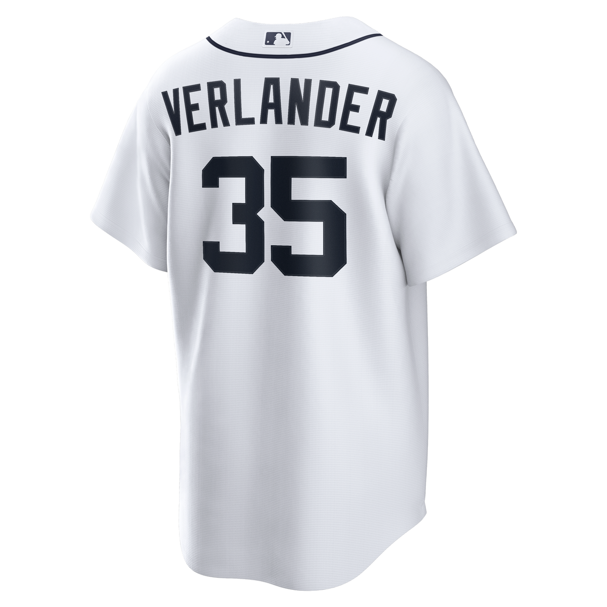 Men's Detroit Tigers Justin Verlander Nike White Home Replica Jersey - 4