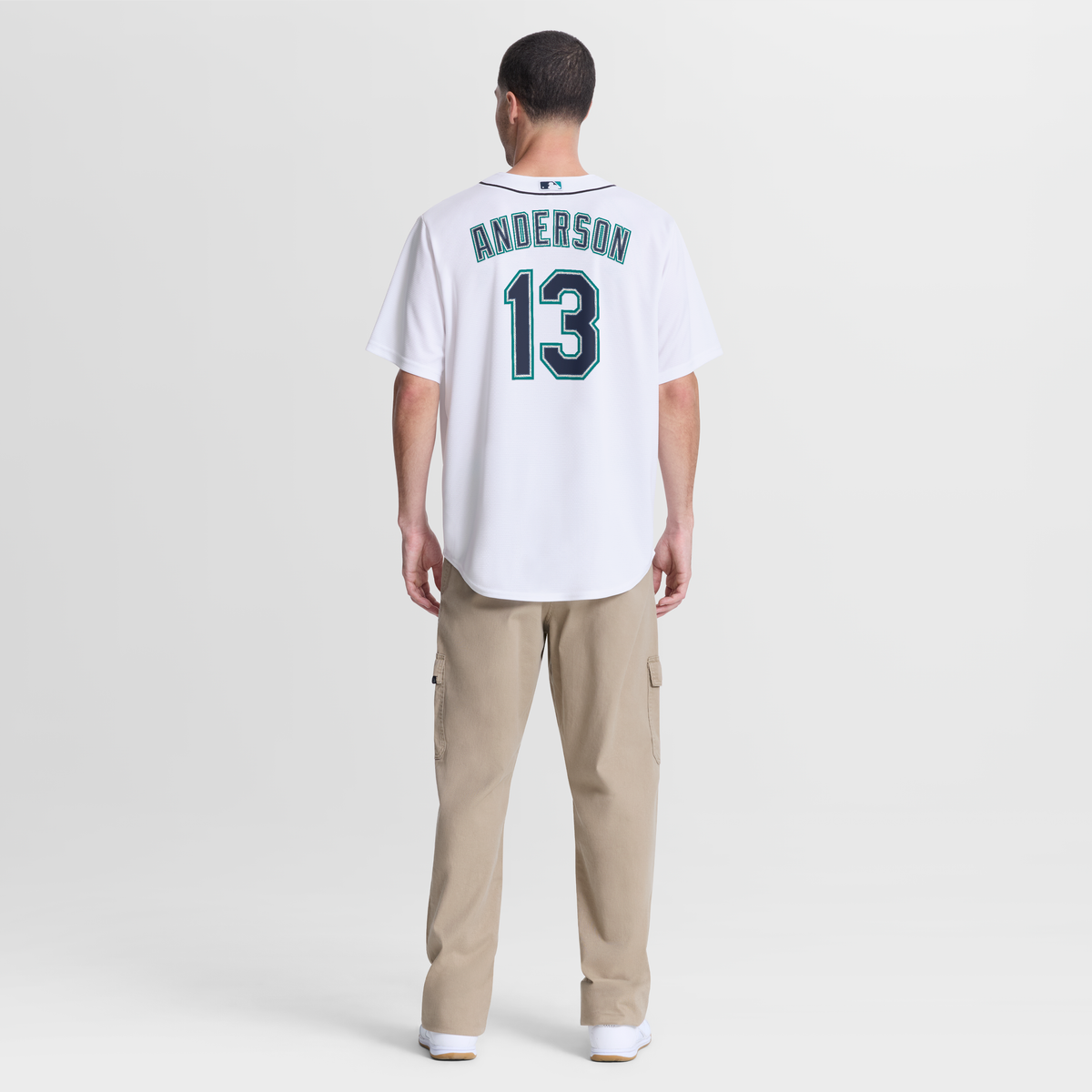 Men's Seattle Mariners Kade Anderson Nike White Home Replica Jersey - 3