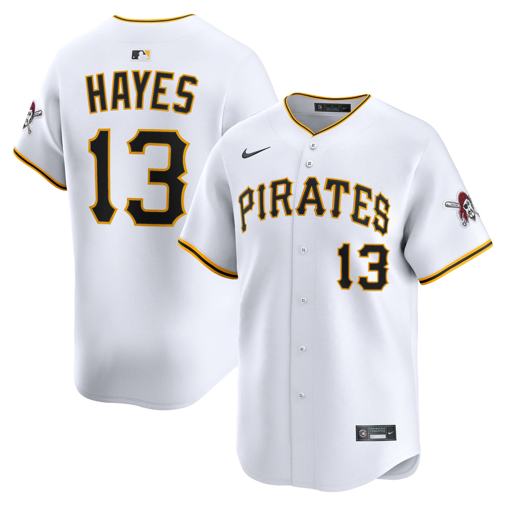 Men's Pittsburgh Pirates Ke'Bryan Hayes Nike White Home Limited Player Jersey - 2