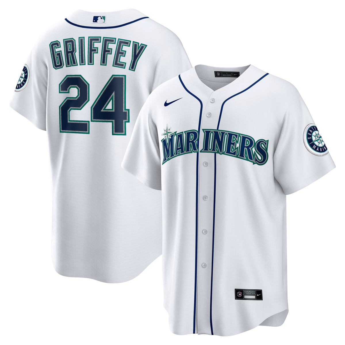 Men's Seattle Mariners Ken Griffey Jr. Nike White Home Replica Jersey