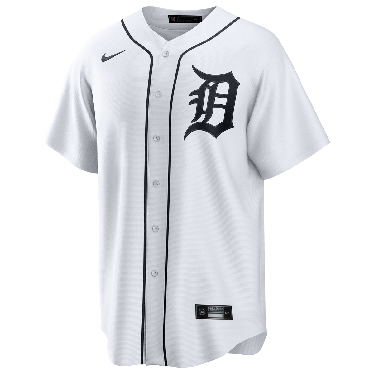 Men's Detroit Tigers Kerry Carpenter Nike White Home Replica Jersey - 3