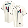 Men's Arizona Diamondbacks Ketel Marte Nike Cream Home Replica Jersey