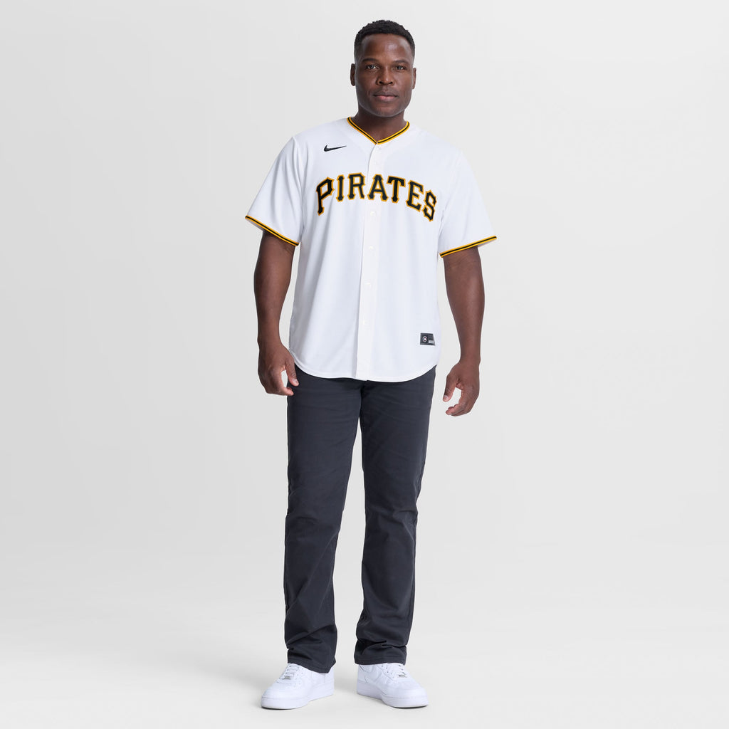 Men's Pittsburgh Pirates Kirby Yates Nike White Home Replica Jersey - 3