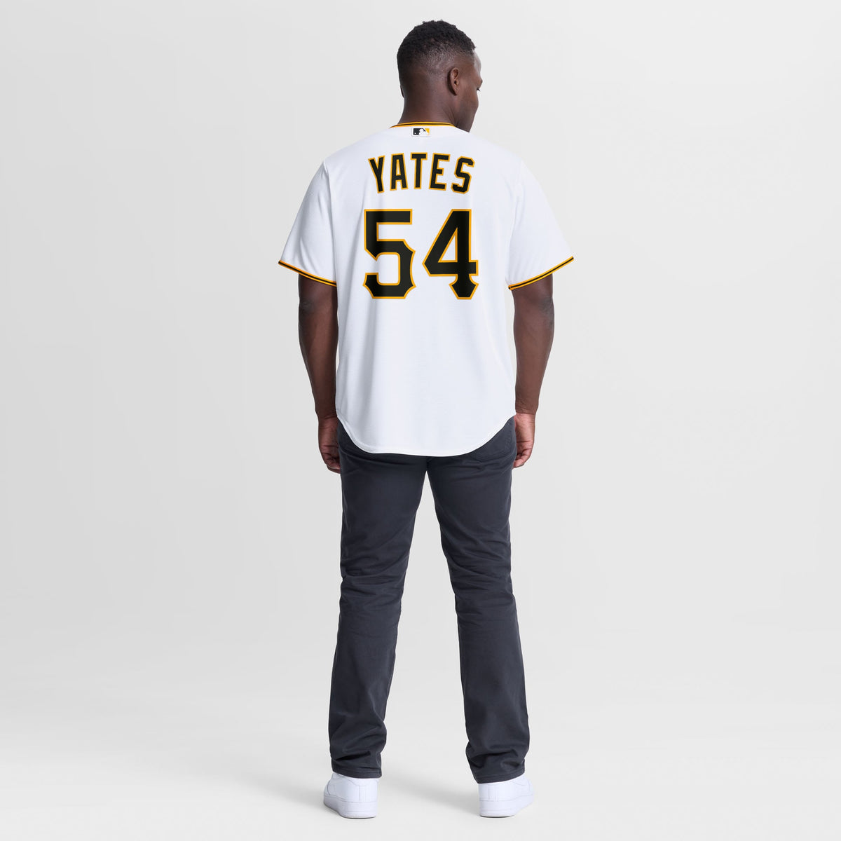 Men's Pittsburgh Pirates Kirby Yates Nike White Home Replica Jersey - 4