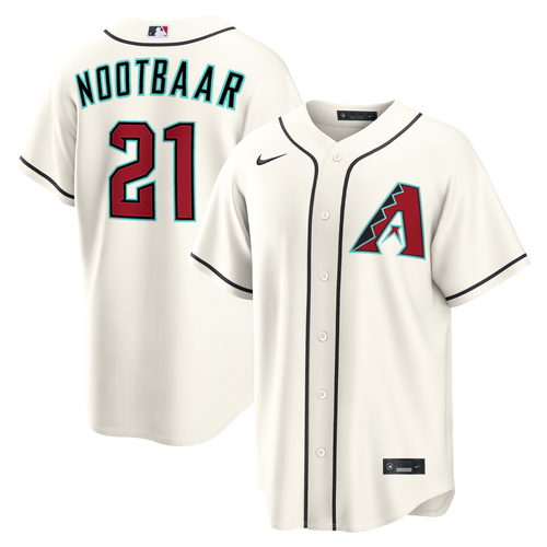 Men's Arizona Diamondbacks Lars Nootbaar Nike Cream Home Replica Jersey - 2
