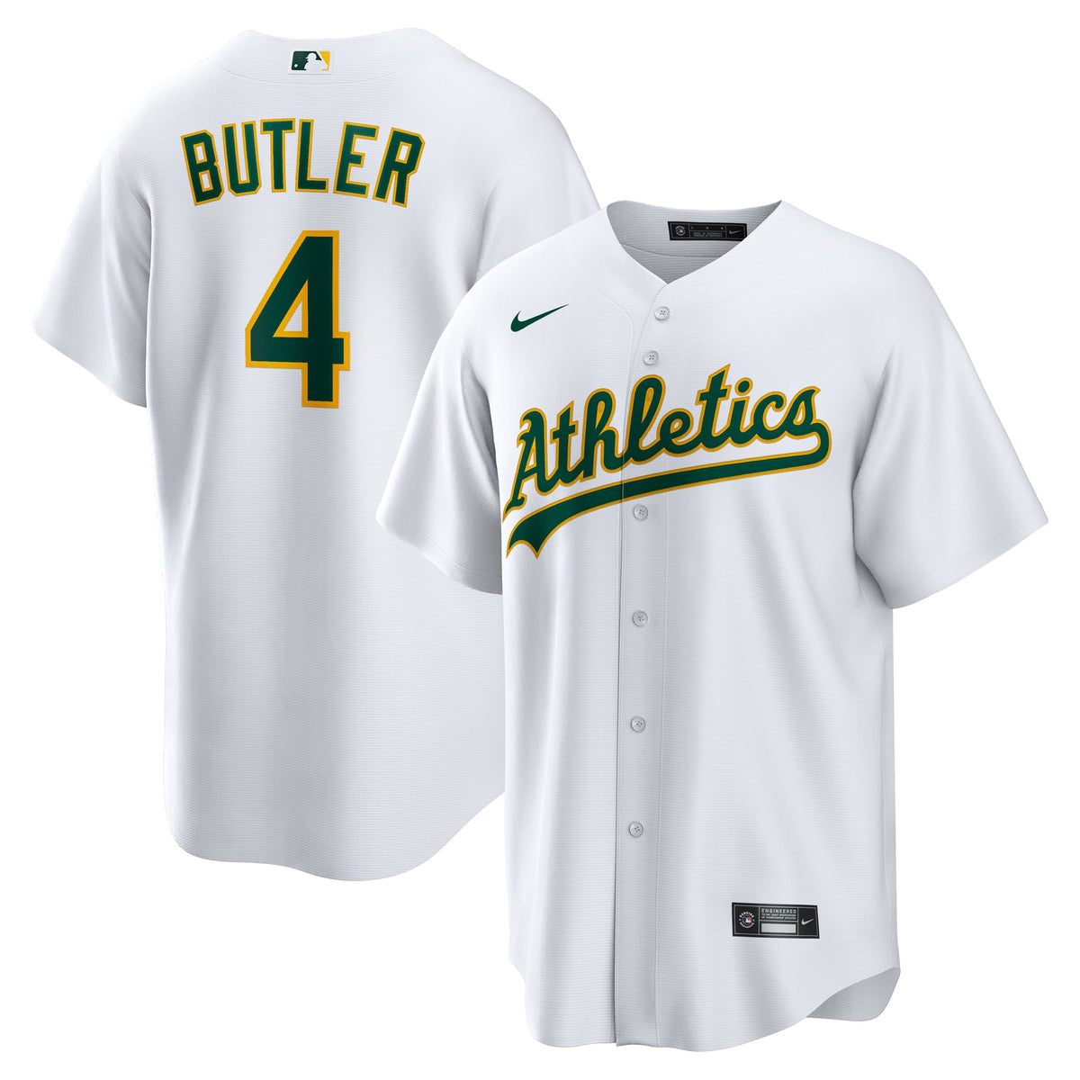 Men's Athletics Lawrence Butler Nike White Home Replica Jersey