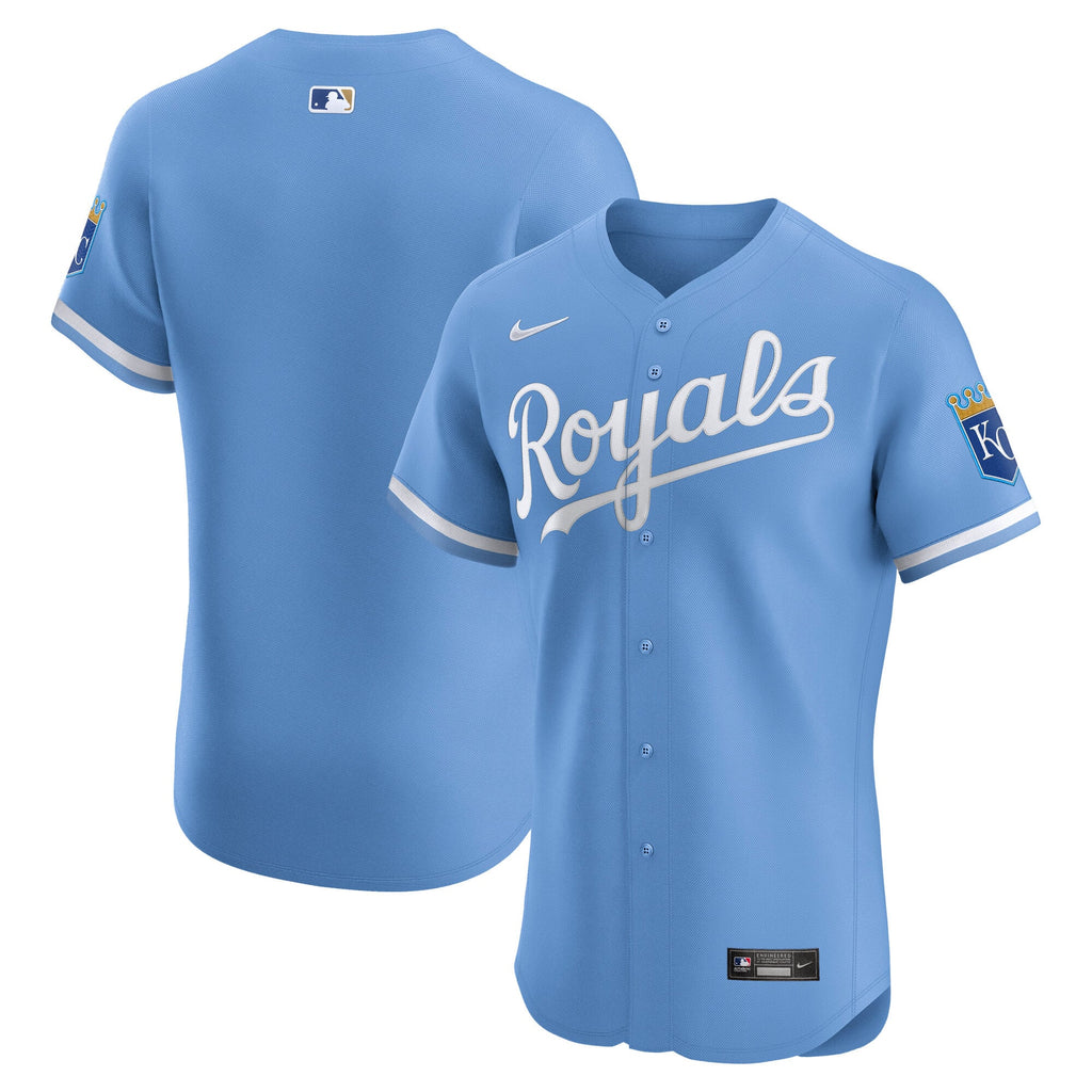 Men's Kansas City Royals Nike Light Blue Alternate Elite Jersey