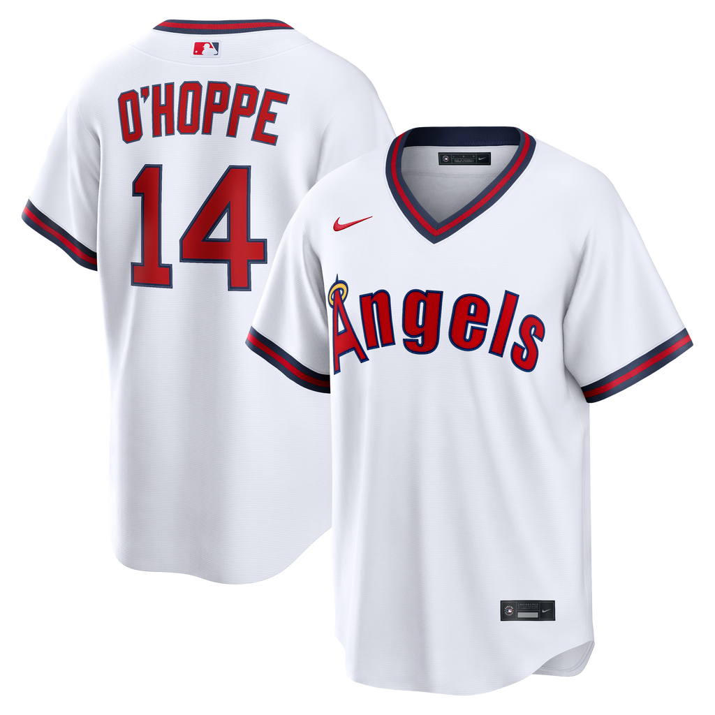 Men's Los Angeles Angels Logan O'Hoppe Nike White Alternate Replica Jersey - 2