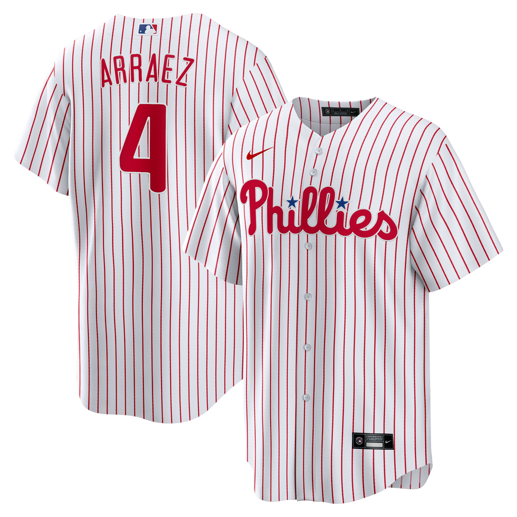 Men's Philadelphia Phillies Luis Arraez Nike White Home Replica Jersey - 2