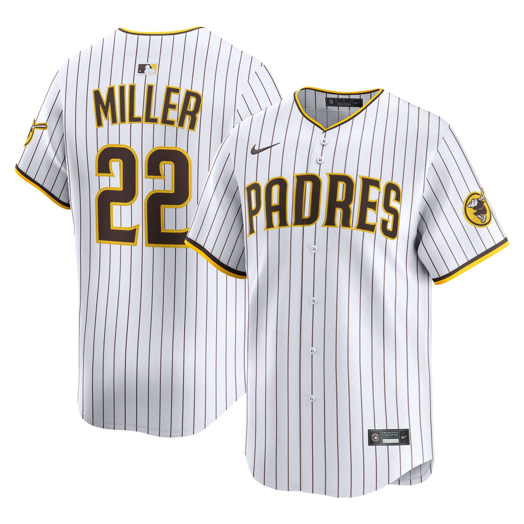 Men's San Diego Padres Mason Miller Nike White Home Limited Player Jersey - 2