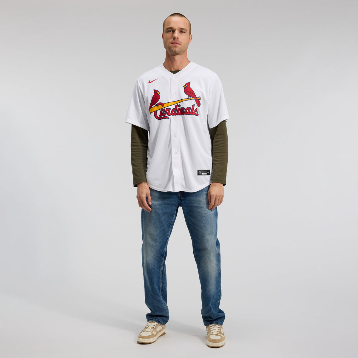 Men's St. Louis Cardinals Masyn Winn Nike White Home Replica Jersey - 5