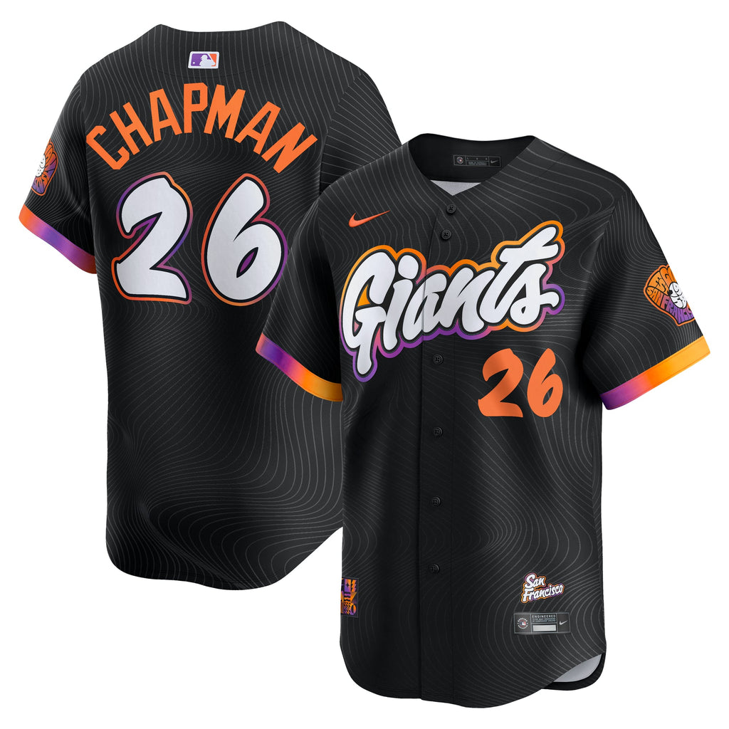 Men's San Francisco Giants Matt Chapman Nike Anthracite 2025 City Connect Limited Jersey - 2