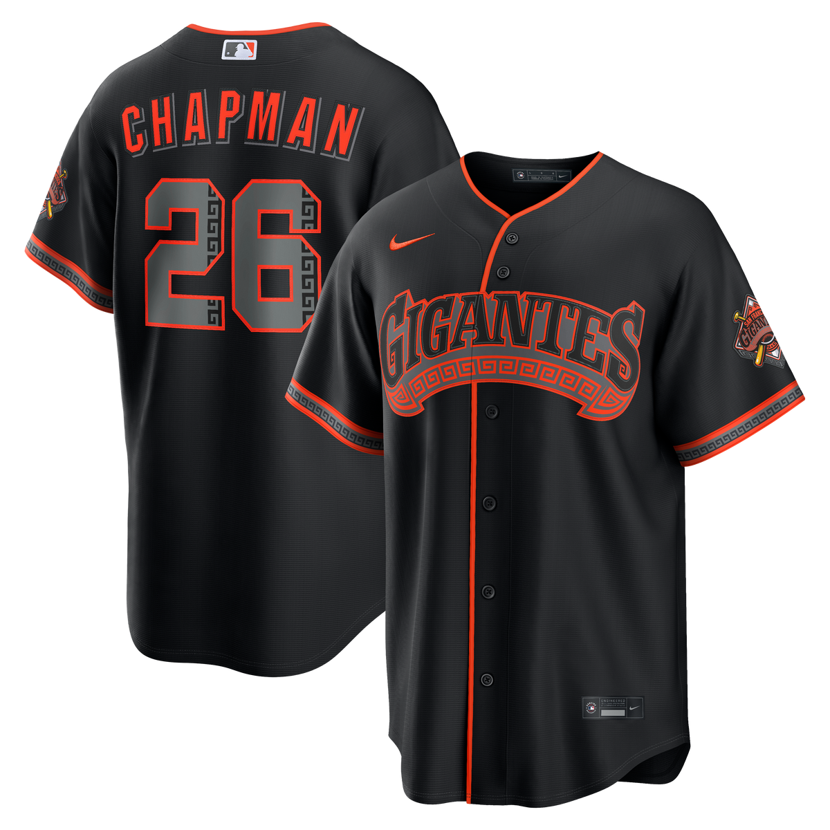 Men's San Francisco Giants Matt Chapman Nike Black Alternate Stadium Jersey - 2
