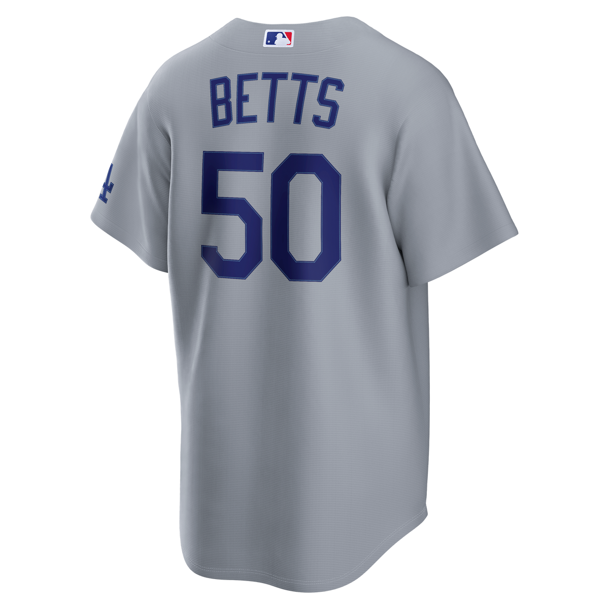 Men's Los Angeles Dodgers Mookie Betts Nike Gray Stadium Jersey - 4