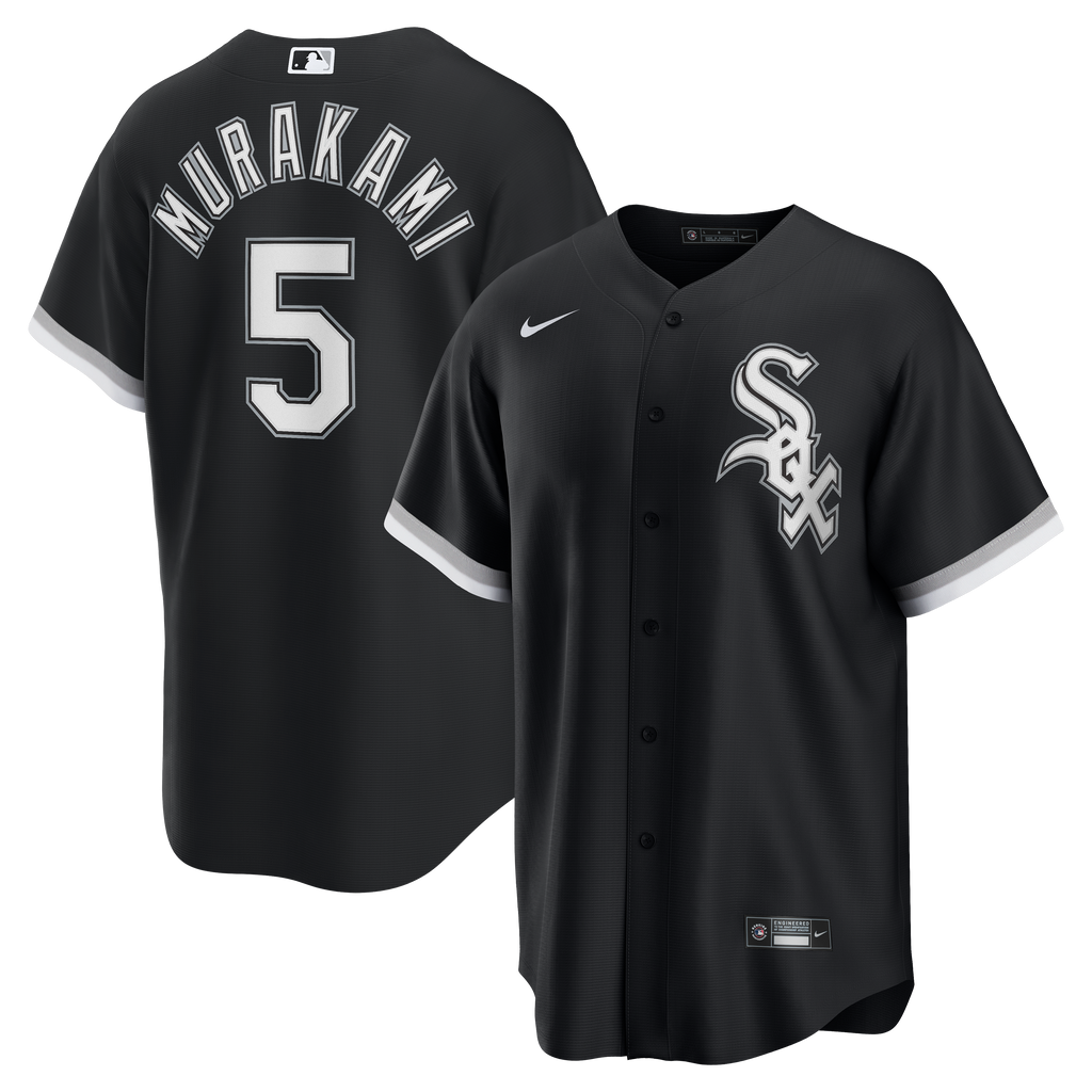 Men's Chicago White Sox Munetaka Murakami Nike Black Alternate Replica Jersey