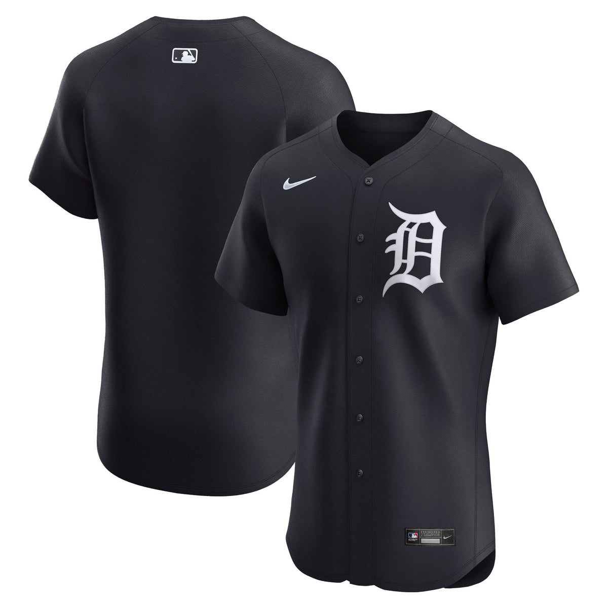 Men's Detroit Tigers Nike Navy Alternate 2 Elite Jersey - 2
