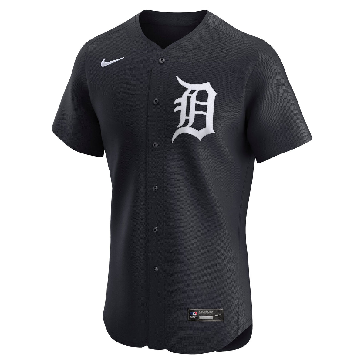 Men's Detroit Tigers Nike Navy Alternate 2 Elite Jersey - 3