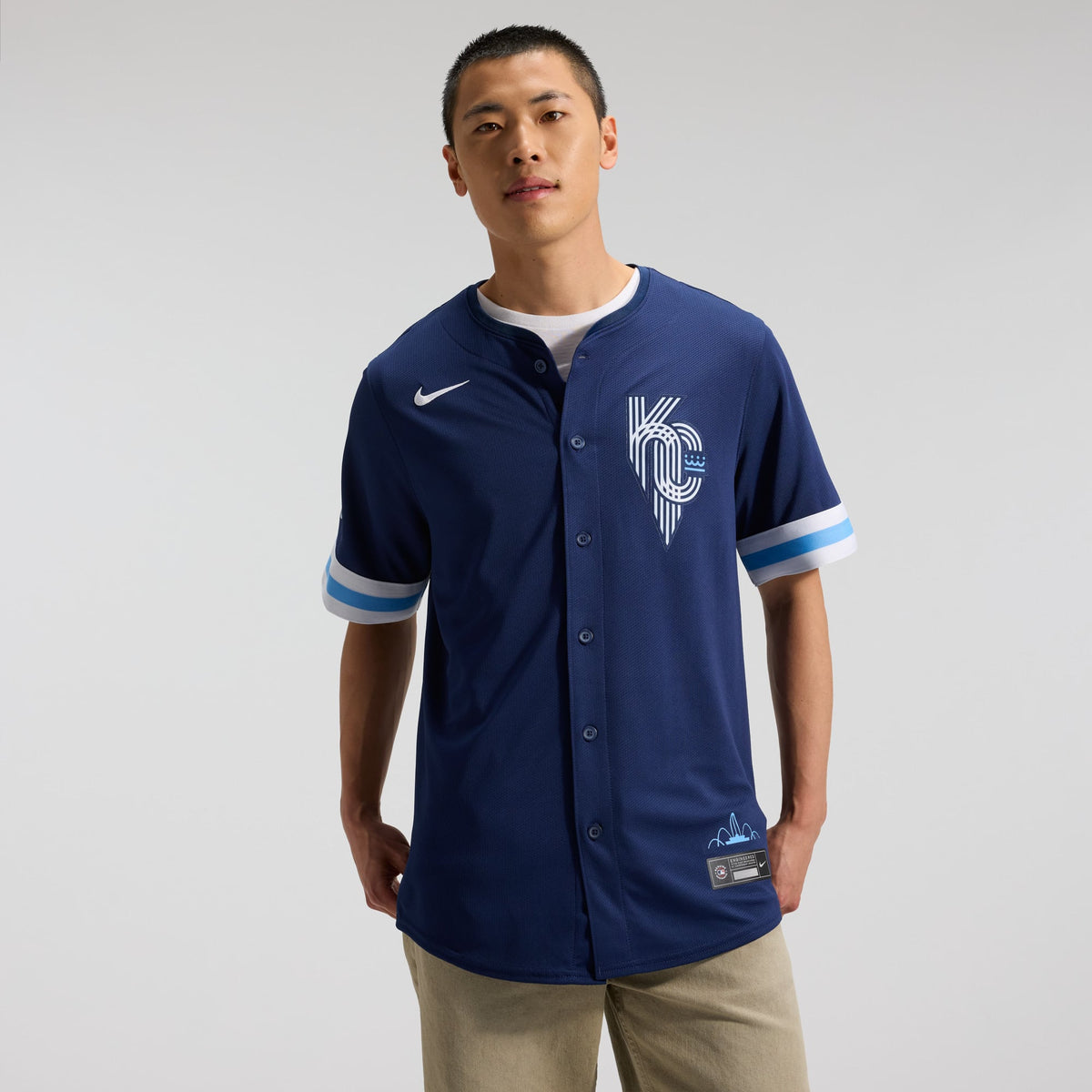 Men's Kansas City Royals Nike Navy City Connect Limited Jersey - 2
