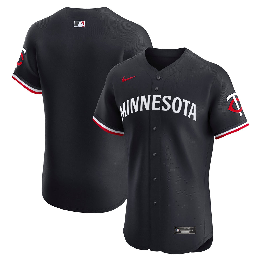 Men's Minnesota Twins Nike Navy Alternate 2 Elite Jersey - 2