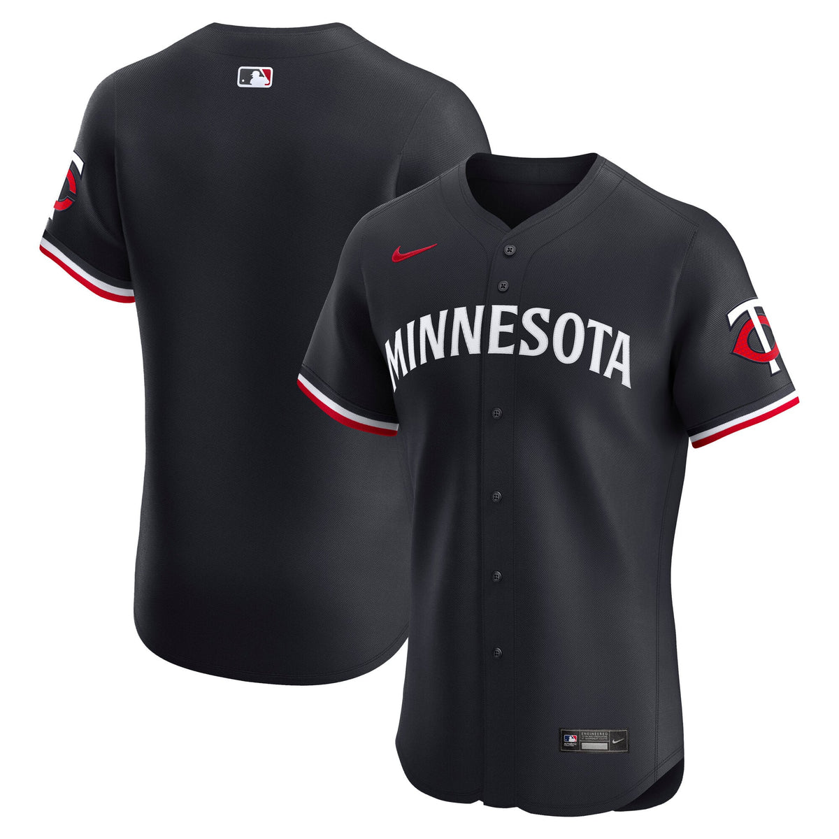 Men's Minnesota Twins Nike Navy Alternate 2 Elite Jersey - 2