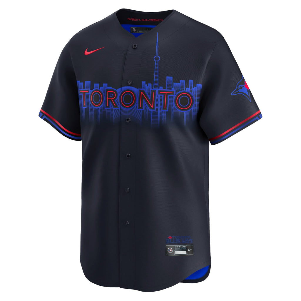 Men's Toronto Blue Jays Nike Navy 2024 City Connect Limited Jersey - 3