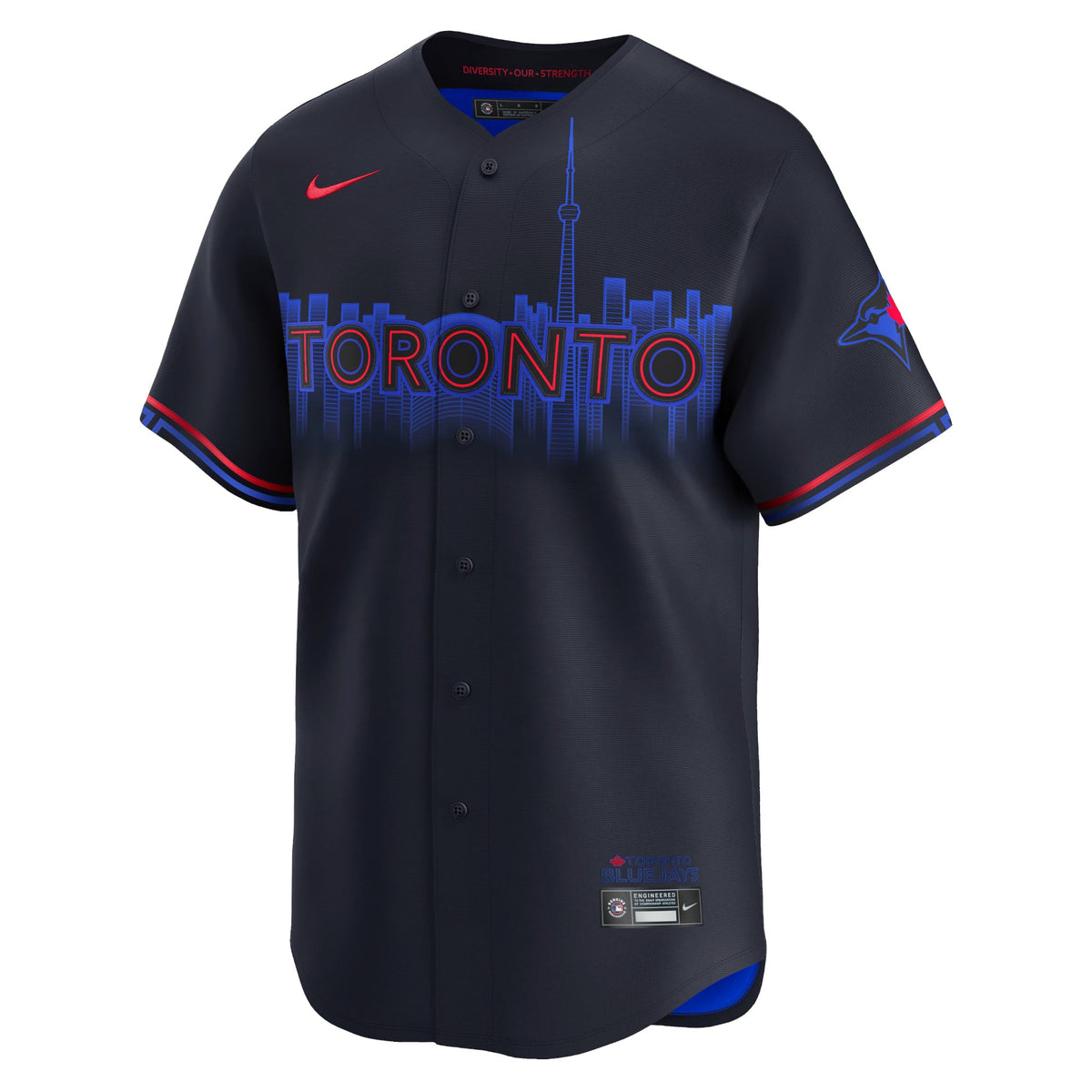 Men's Toronto Blue Jays Nike Navy 2024 City Connect Limited Jersey - 3