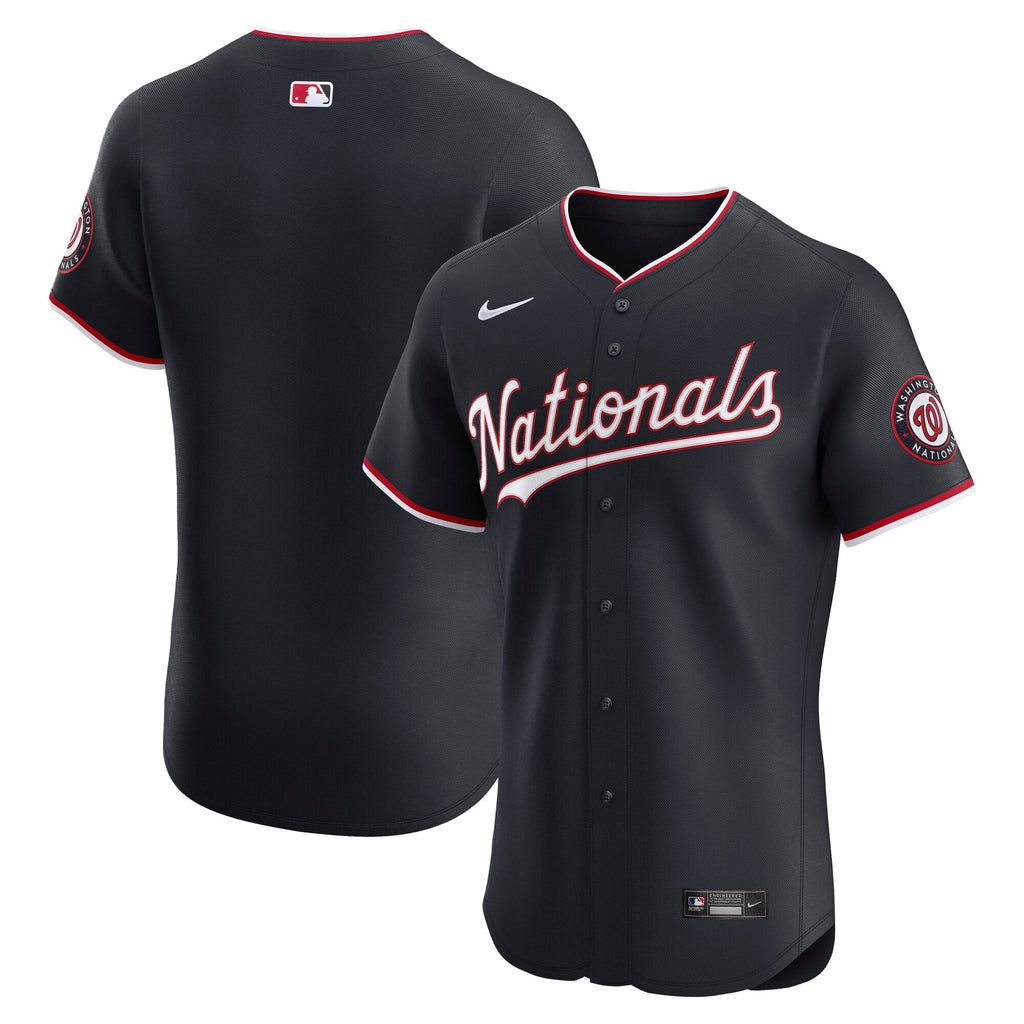 Men's Washington Nationals Nike Navy Alternate Elite Jersey - 2