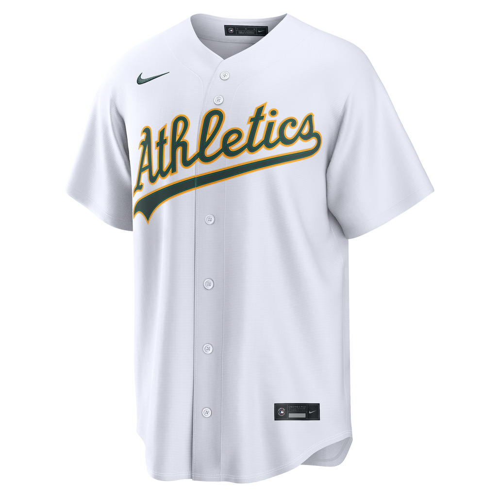 Men's Athletics Nick Kurtz Nike White Home Replica Jersey - 3