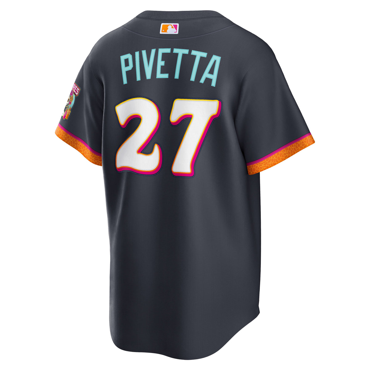 Men's San Diego Padres Nick Pivetta Nike Obsidian 2026 City Connect Stadium Jersey - 4